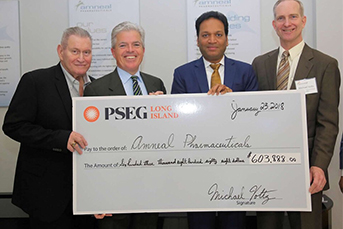 PSEG Long Island Presents Amneal Facility with Energy-Efficiency Rebates